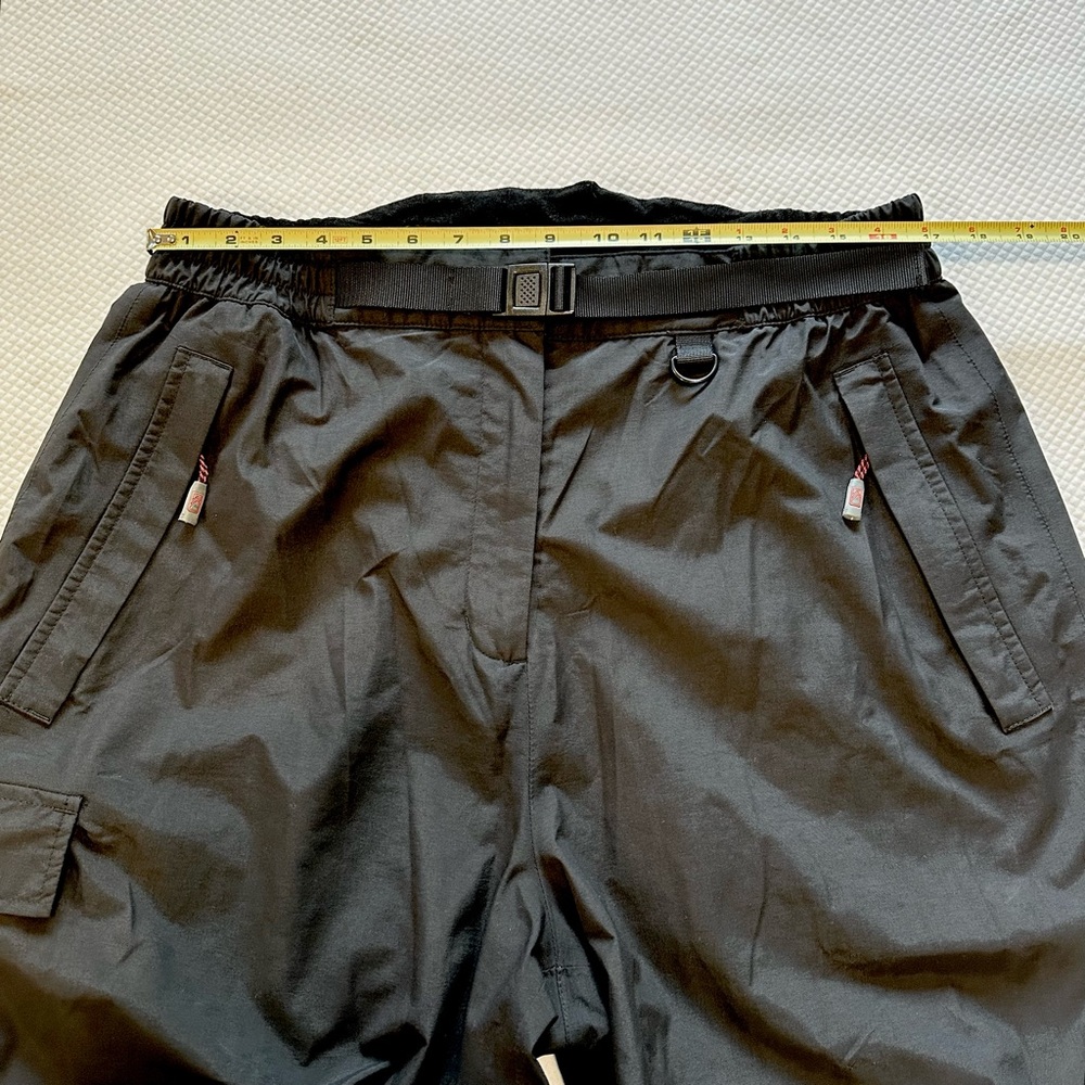 Alpine Pants Gore-Tex Ski ⛷️ Snowboard 🏂 Snow Black Cargo Elastic Adj Waist EUC - Picture 6 of 10